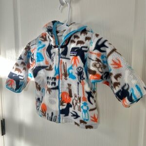 Patagonia Fleece Baby Jacket with Animal Print